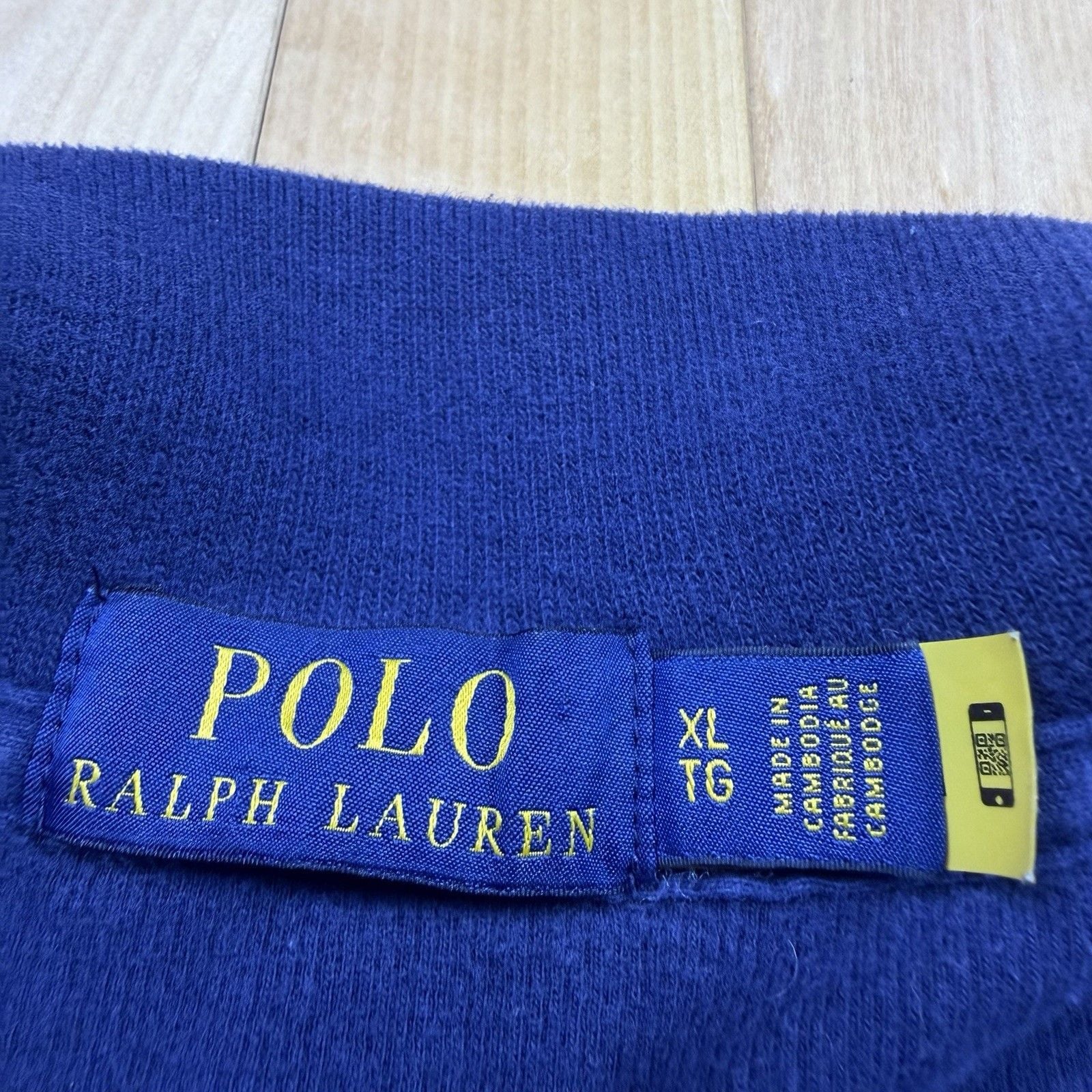 Polo Ralph Lauren Quarter Zip Pullover Mens XL Blue Red Pony Sweatshirt 5