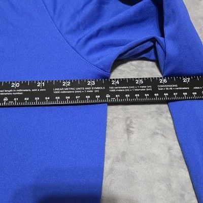 PETER MILLAR Men's Sz Lg Forge Performance Quarter-Zip Pullover Sapphire Blue 11