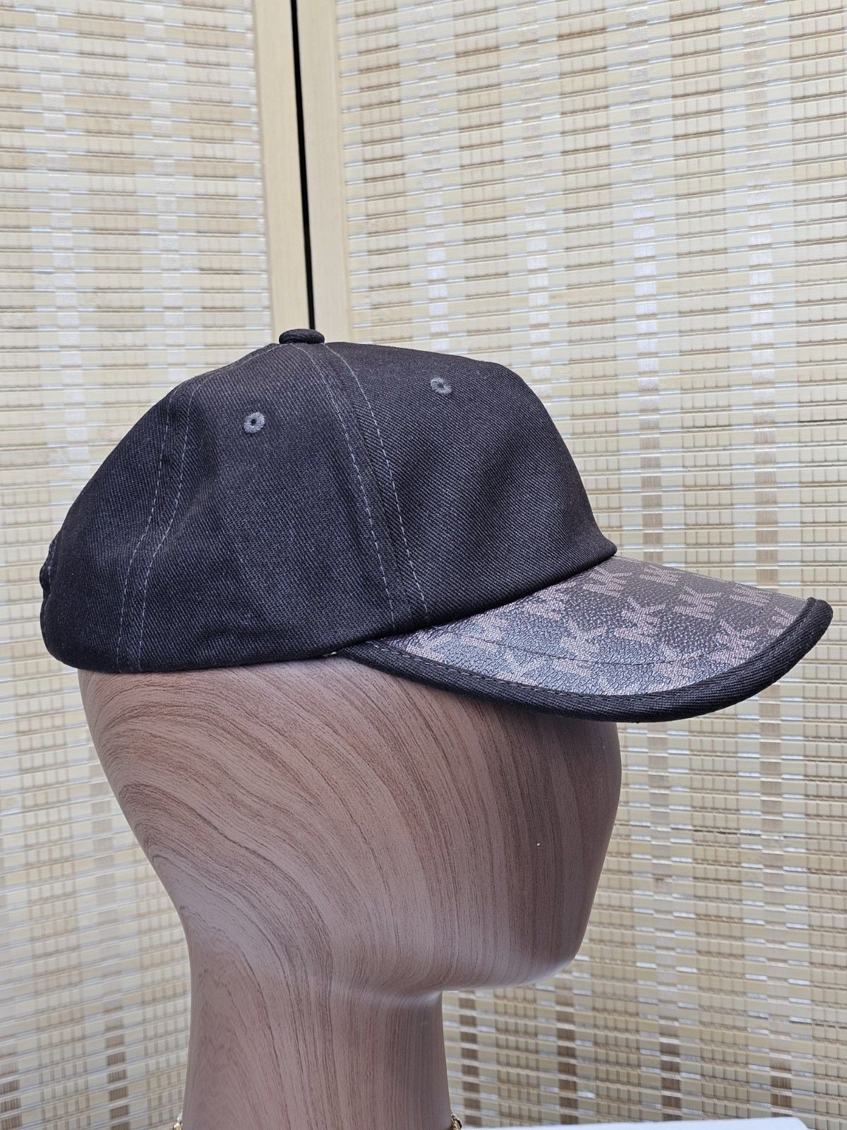 Michael Kors Chocolate MK Monogram Brim Baseball Cap One Size NWT 6