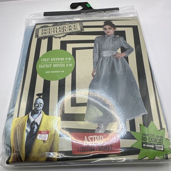New Beetlejuice Astrid Costume Child Medium Size 8-10