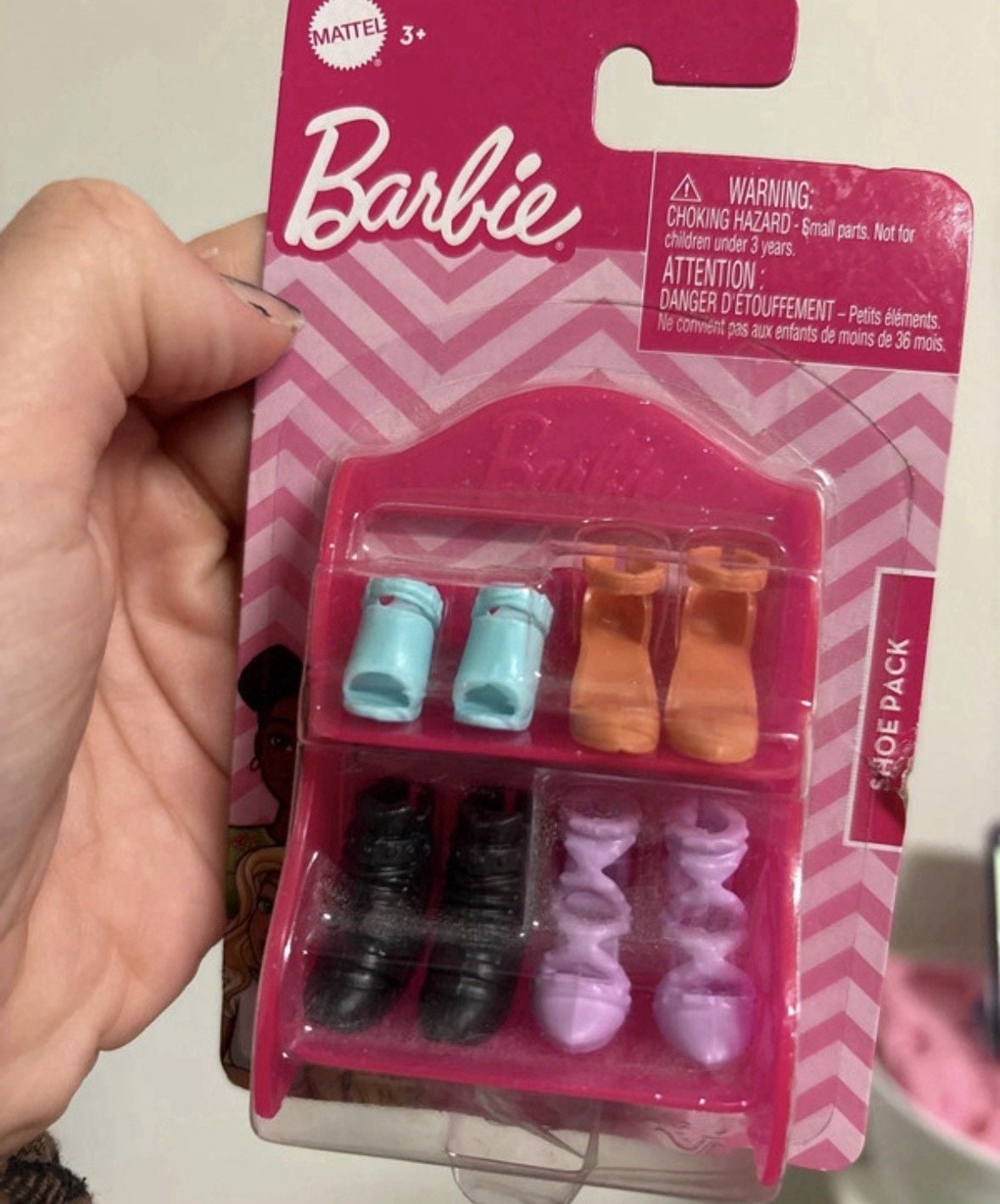 Mattel Barbie Shoe Pack 4 Pairs Shoes & Boots for 11.5in Fashion Doll GVY23 5