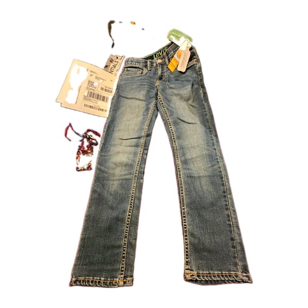 Levi's 511 Boys Slim Stretch Blue Denim Jeans 10 Waist 25 Medium Wash