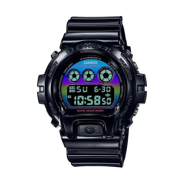 Men’s Watches CASIO G-SHOCK Watches Mod. OVERSIZE - VIRTUAL BLACK RAINBOW SERIE