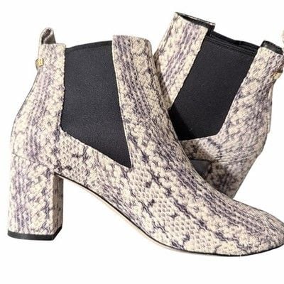 Cole Haan Grand OS Nitasha Python Snakeskin Chelsea Ankle Boots Block Heel 6 B 3