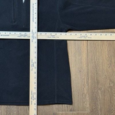 LL Bean 1/4 Zip Fleece Sweater Mens Size Medium Black Long Sleeve Mock Neck 5
