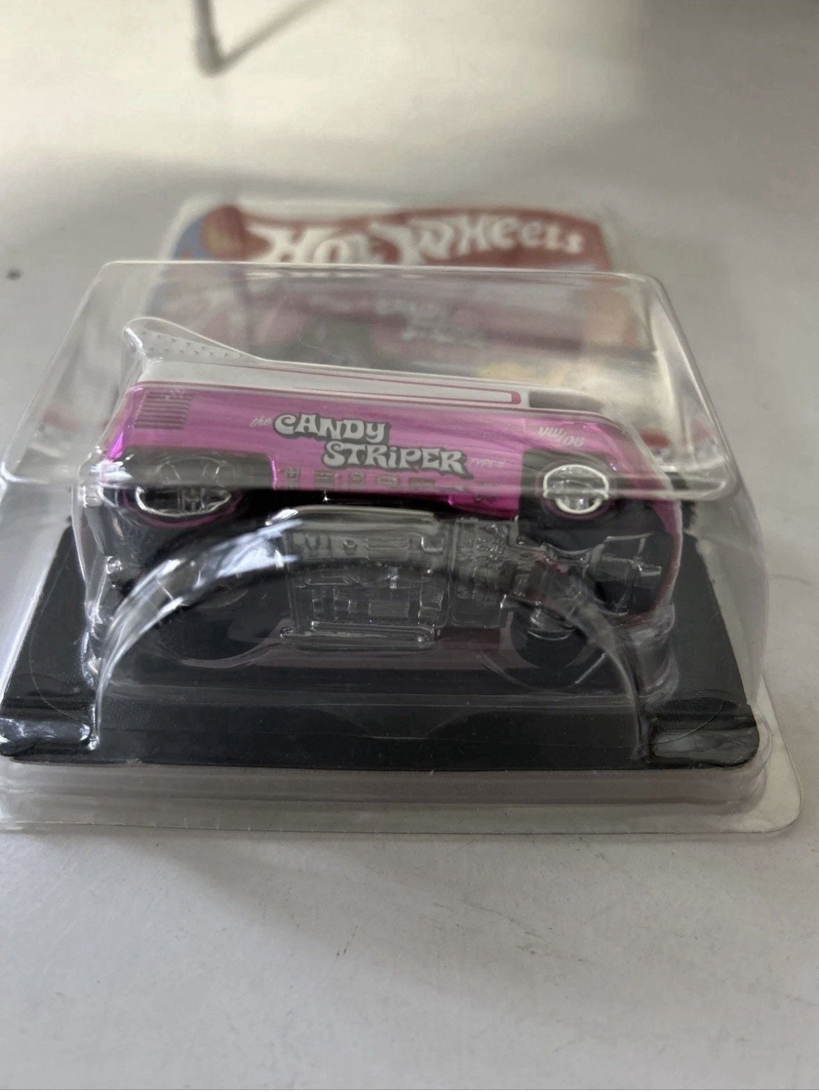 Pink logo! Hot Wheels RLC 2020 Volkswagen Drag Bus Candy Striper #5480/20000 NIP 6