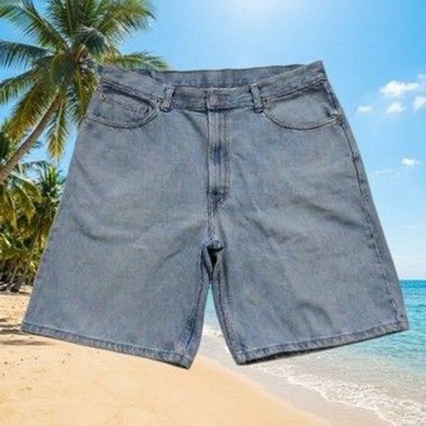 VTG 2002 Levis 550 Relaxed Denim Shorts Light Wash Men’s W36 Made Colombia 748