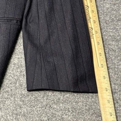 Emanuel Ungaro Uomo Mens Suit 42L Navy Pinstripe Wool Italy Saks Fifth Avenue 17