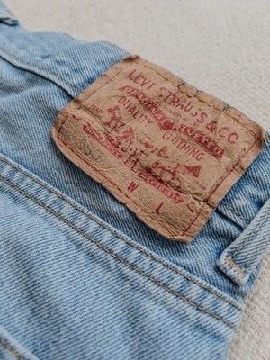 VTG 2002 Levis 550 Relaxed Denim Shorts Light Wash Men’s W36 Made Colombia 748 16