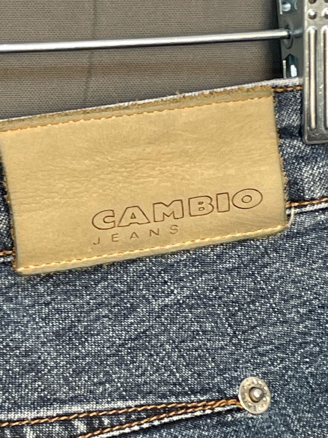 Cambio Straight Leg Jeans Womens Size 16 34 Waist Medium Wash Ankle Crop 10