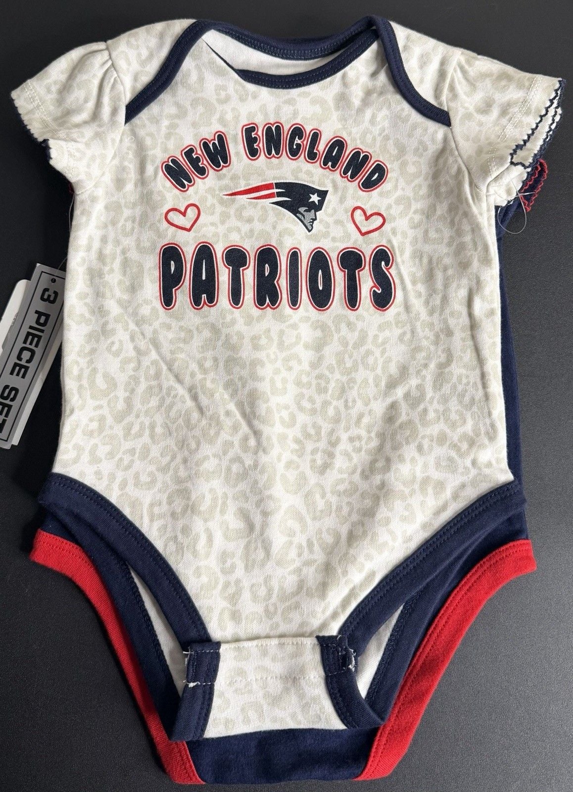 NFL Team Apparel New England Patriots infant 3-piece bodysuit set 4