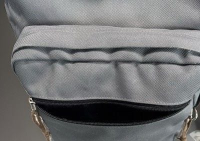 Jansport Backpack Leather Bottom Gray 3 Pouch Laptop Sleeve Cup Holder 7