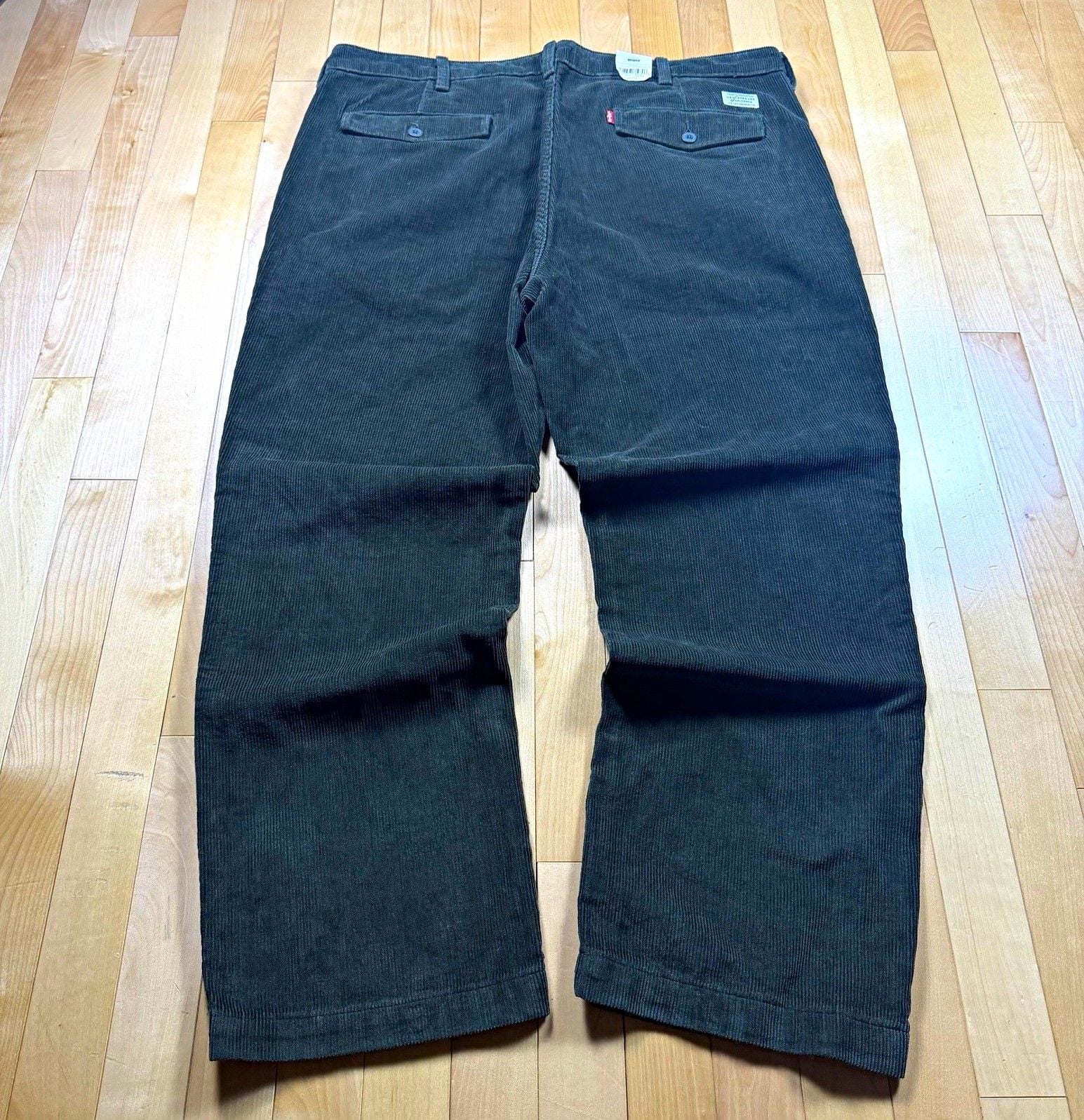 Levi's XX Chino Authentic Relaxed Corduroy Pants Green Men's 38x30 Straight 2