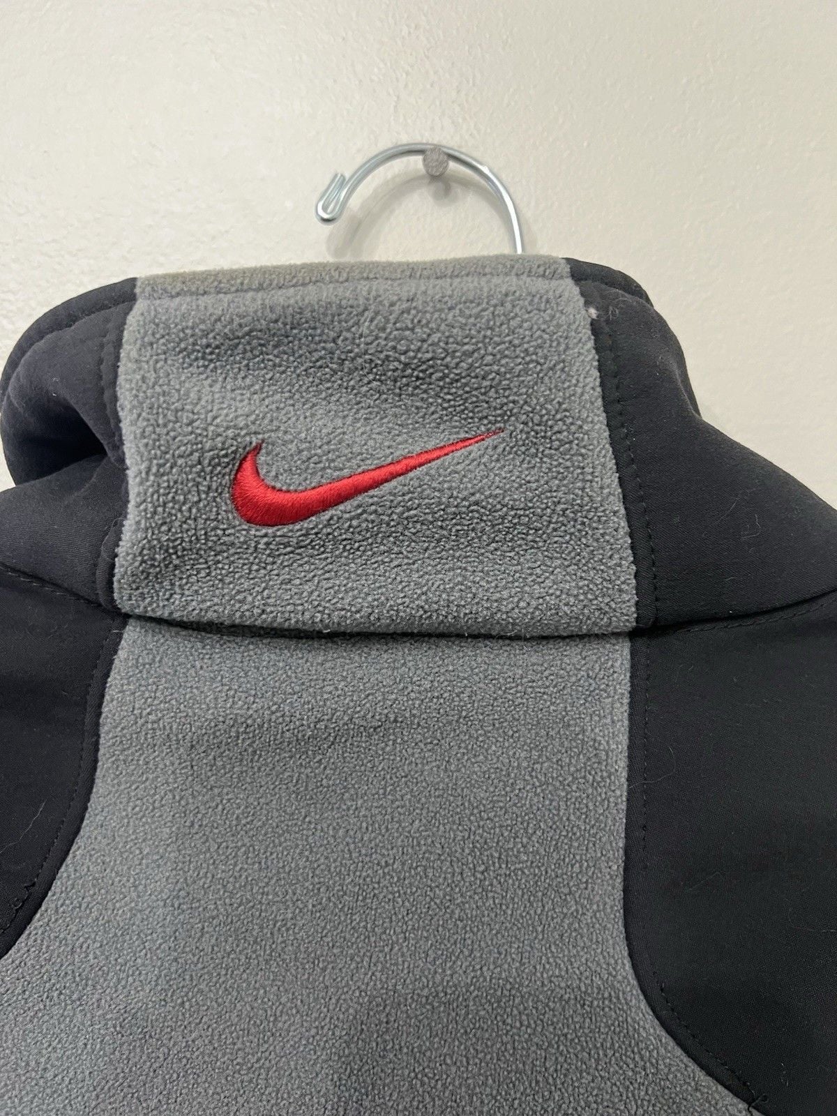 Vintage 2000s Y2K Nike Gray Fleece Full Zip Jacket XXL 5