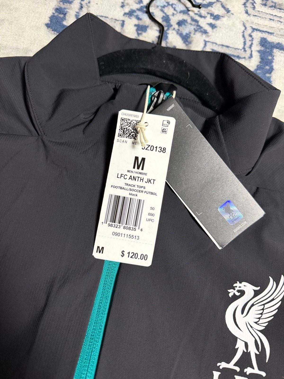 adidas LFC ANTH JKT jacket medium black Liverpool FC track top 5
