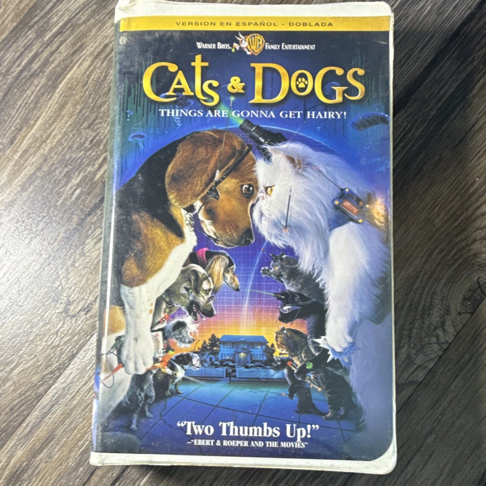 Cats & Dogs VHS 2001 Spanish Dubbed Version Español Doblada Warner Bros 1
