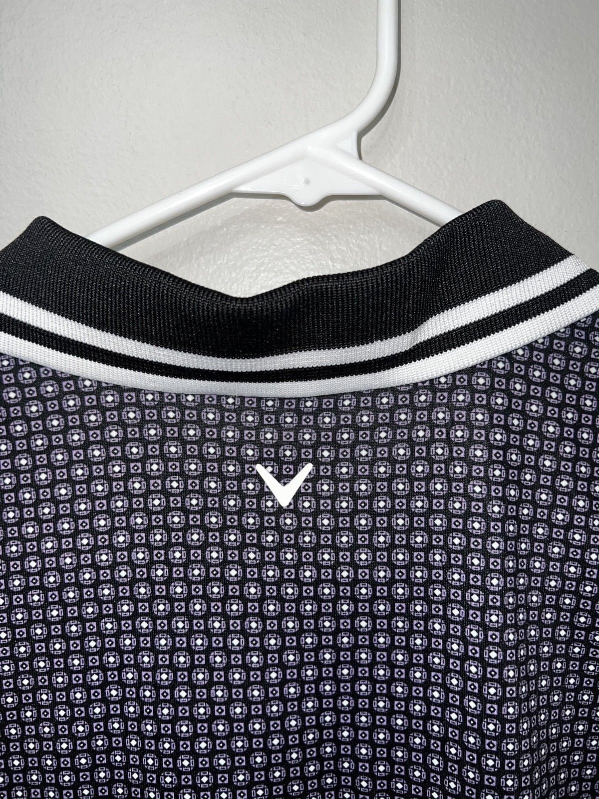 Callaway Polo Shirt Womens Large Sleeveless Golf Patterned Active 8