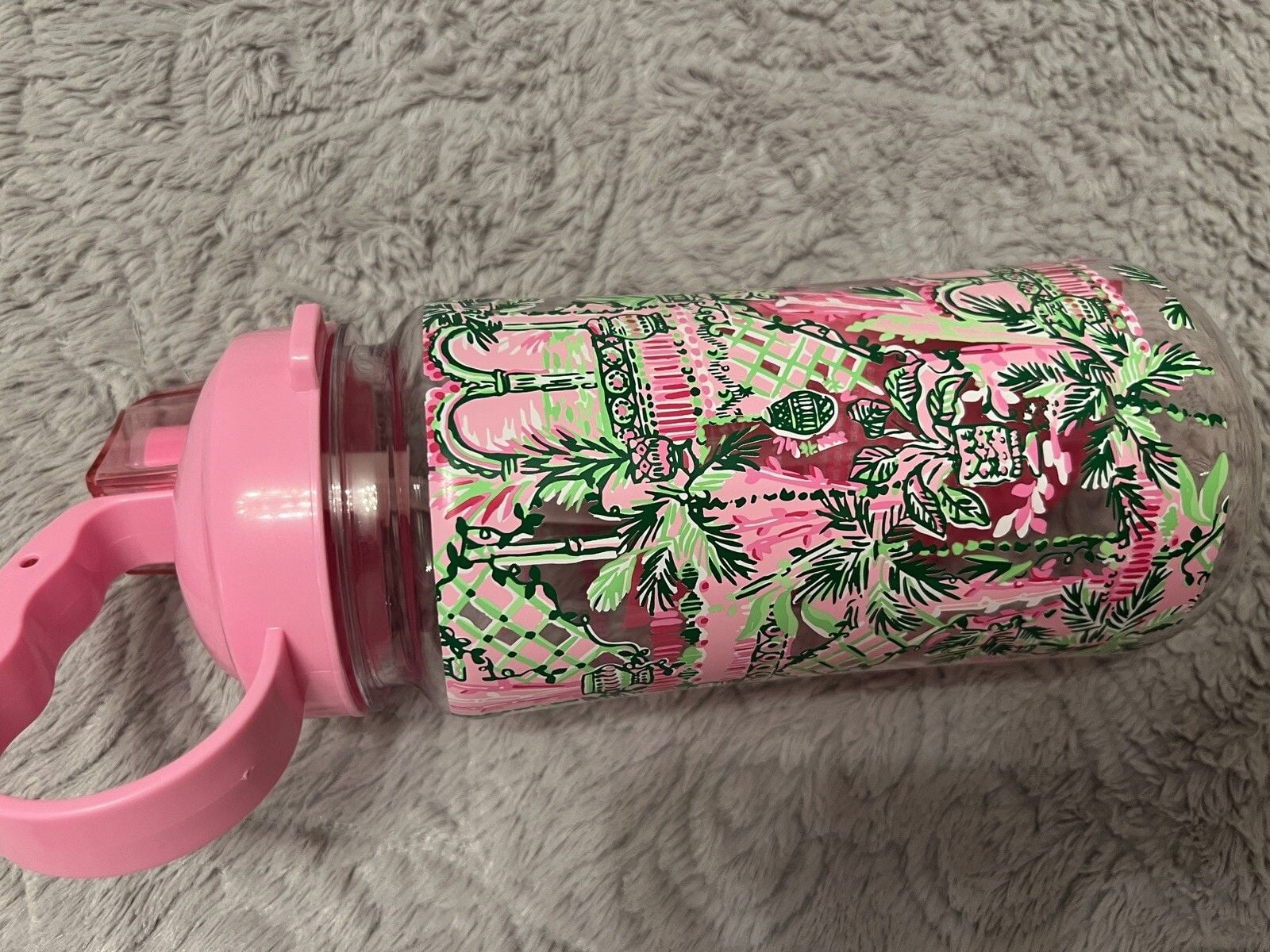 New Lilly Pulitzer GWP Water Sports Drink Bottle Mandevilla Baby Always Worth It 6