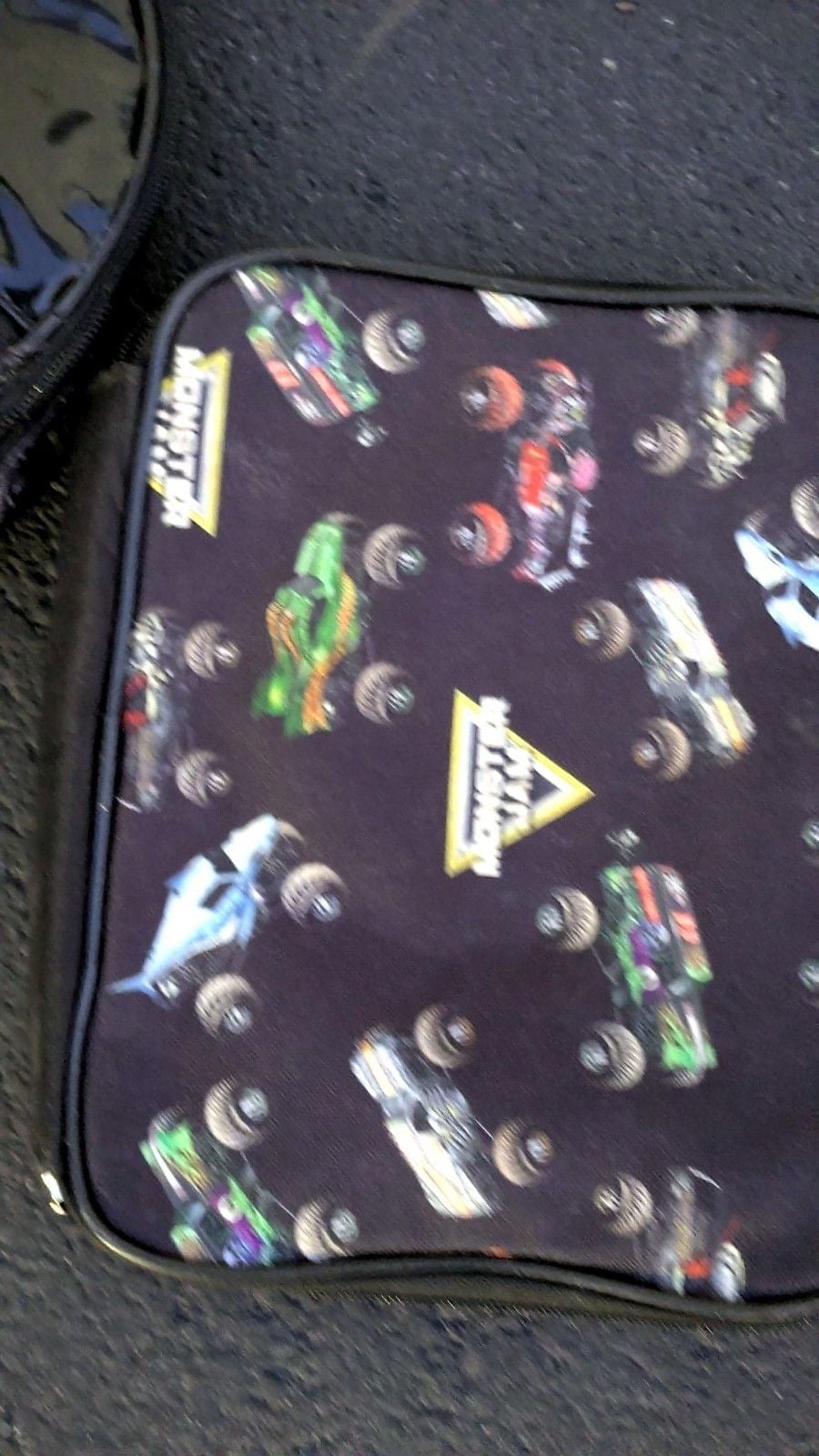 Monster Jam Backpack Lunchbox Set Kids Grave Digger Megalodon 4
