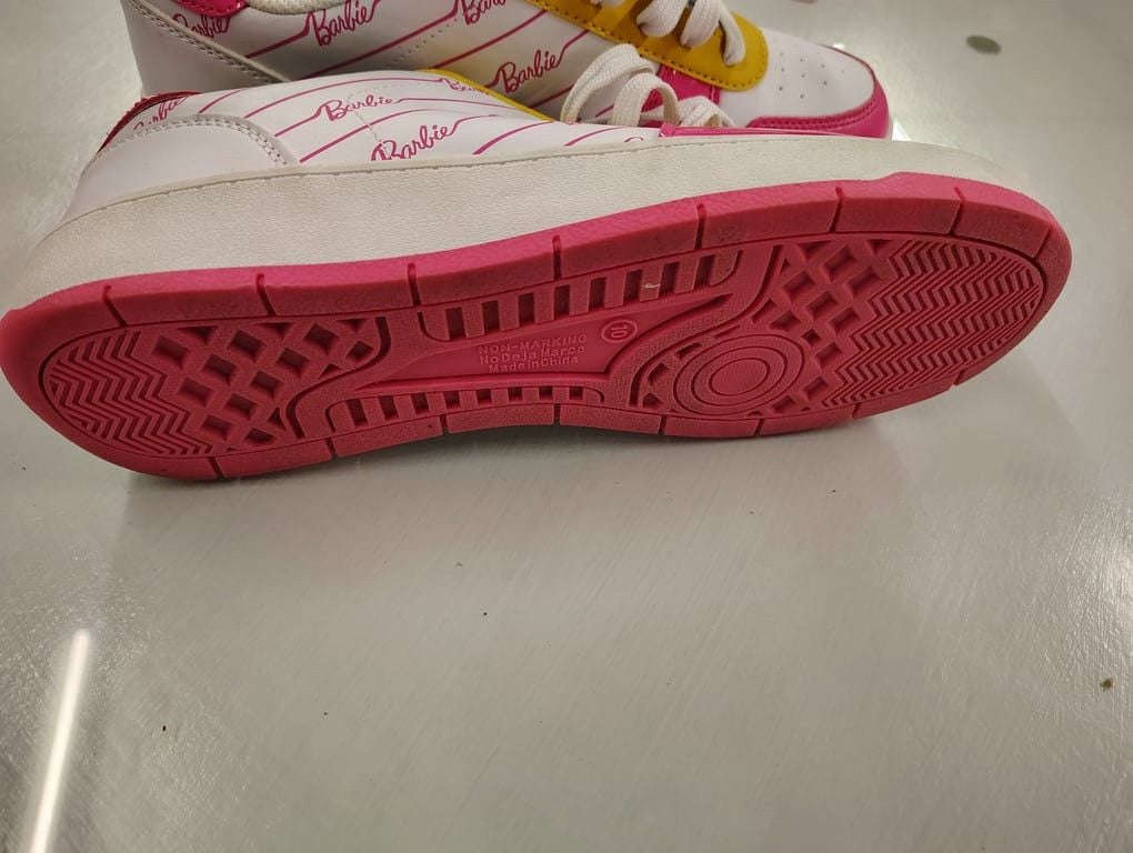 Barbie Kids' Pink and White Sneakers 3