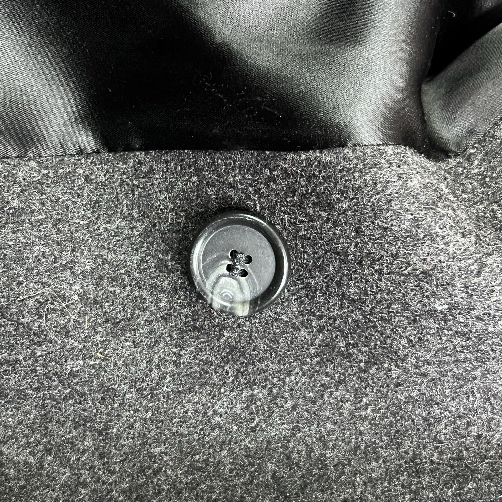 Vintage London Fog Men's Gray Wool Blend Long Overcoat Lined Pockets Size 44 R 12