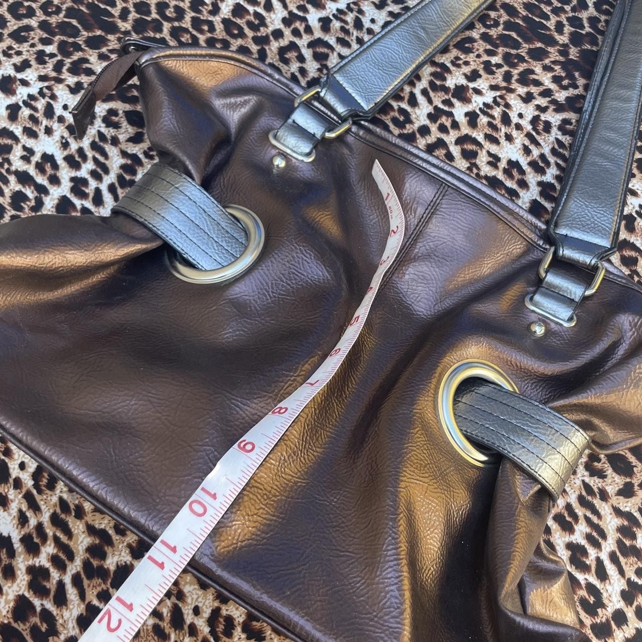 metallic shoulder tote bag 6