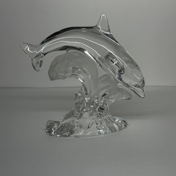 Crystal Animals By Lenox - Dolphin, Retired Piece 1996