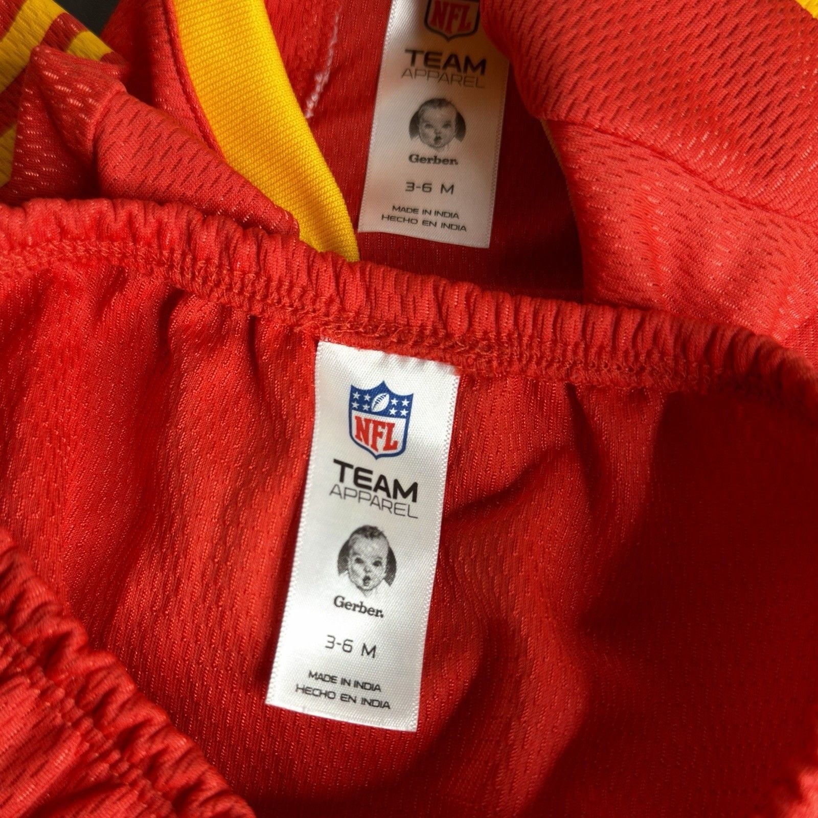 Gerber NFL Kansas City Chiefs Logo Dress & Bloomers 2-Piece Set 3-6M 4