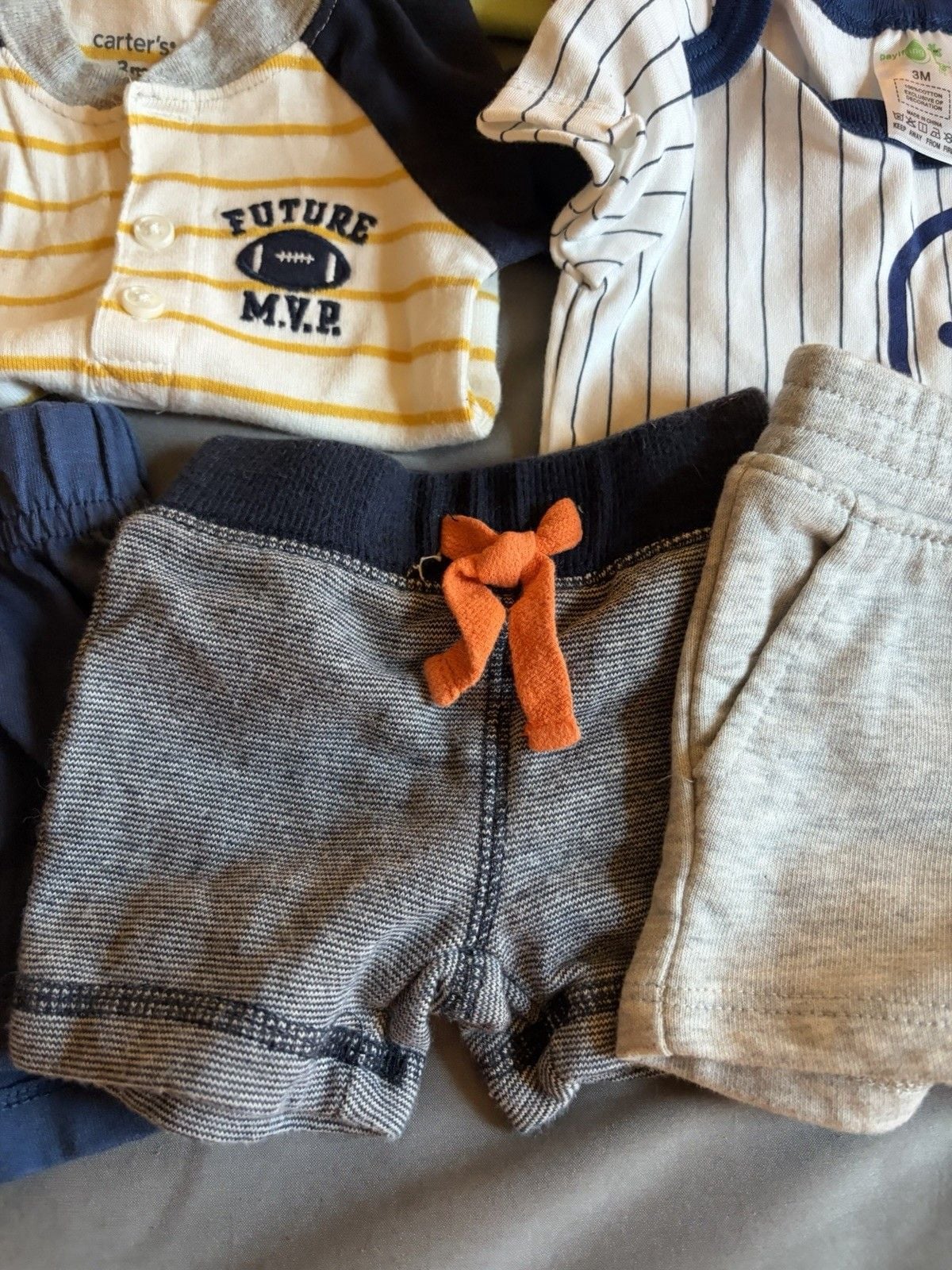 Infant/Boys 0-3 Months Bundle Of 16 Pieces Mostly One Piece. 12