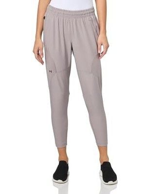 Under Armour Women's Unstoppable Hybrid Pants, Tetra Gray Black, Medium 2