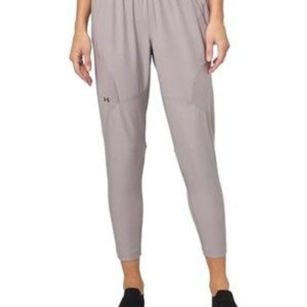 Under Armour Women's Unstoppable Hybrid Pants, Tetra Gray Black, Medium