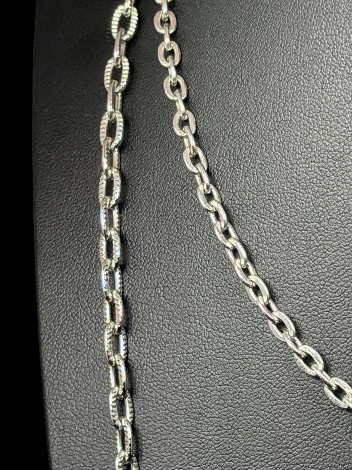 Sarah Coventry 34" Layered Chain Necklace Silver Tone Classic Simple Cable 8
