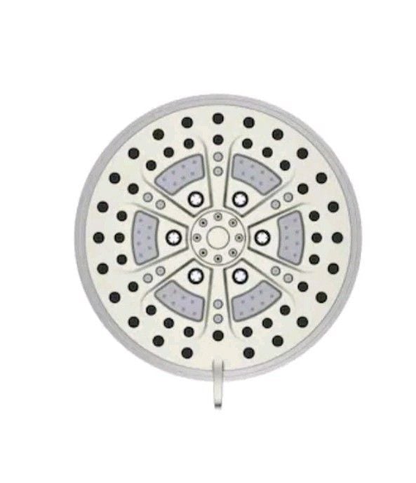 Jacuzzi Therapro J6-10S 6.7" 6-Function Shower Head Satin Nickel High Pressure 7