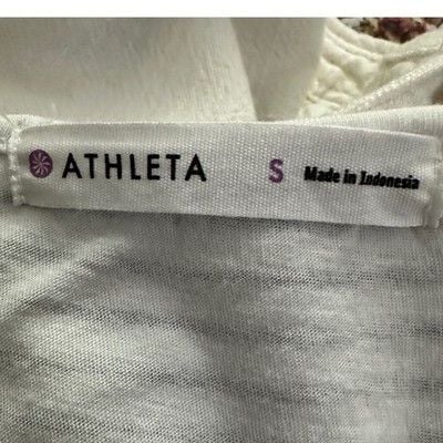 Athleta Santorini Midi Dress Womens Small Blue White Ombre Striped Racerback S 6