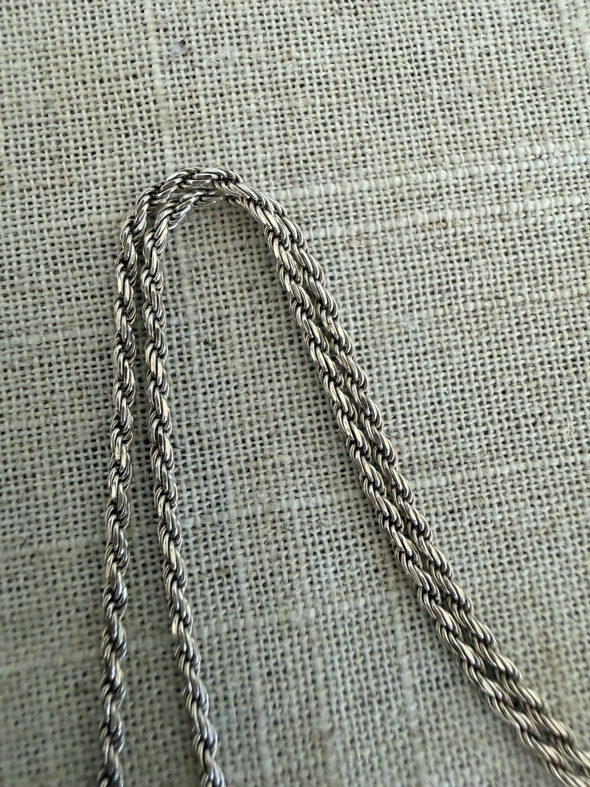 Artisan Sterling Silver Baltic Honey Amber Pendant Necklace 18” Rope Chain 925 11