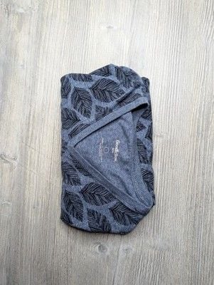 This blue Goodfellow & Co v-neck shirt features a dark leaf pattern. 8