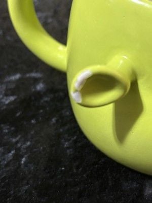 Vintage Shrek Face 3D Coffee Mug Ceramic 2004 Green Galerie Dreamworks 6