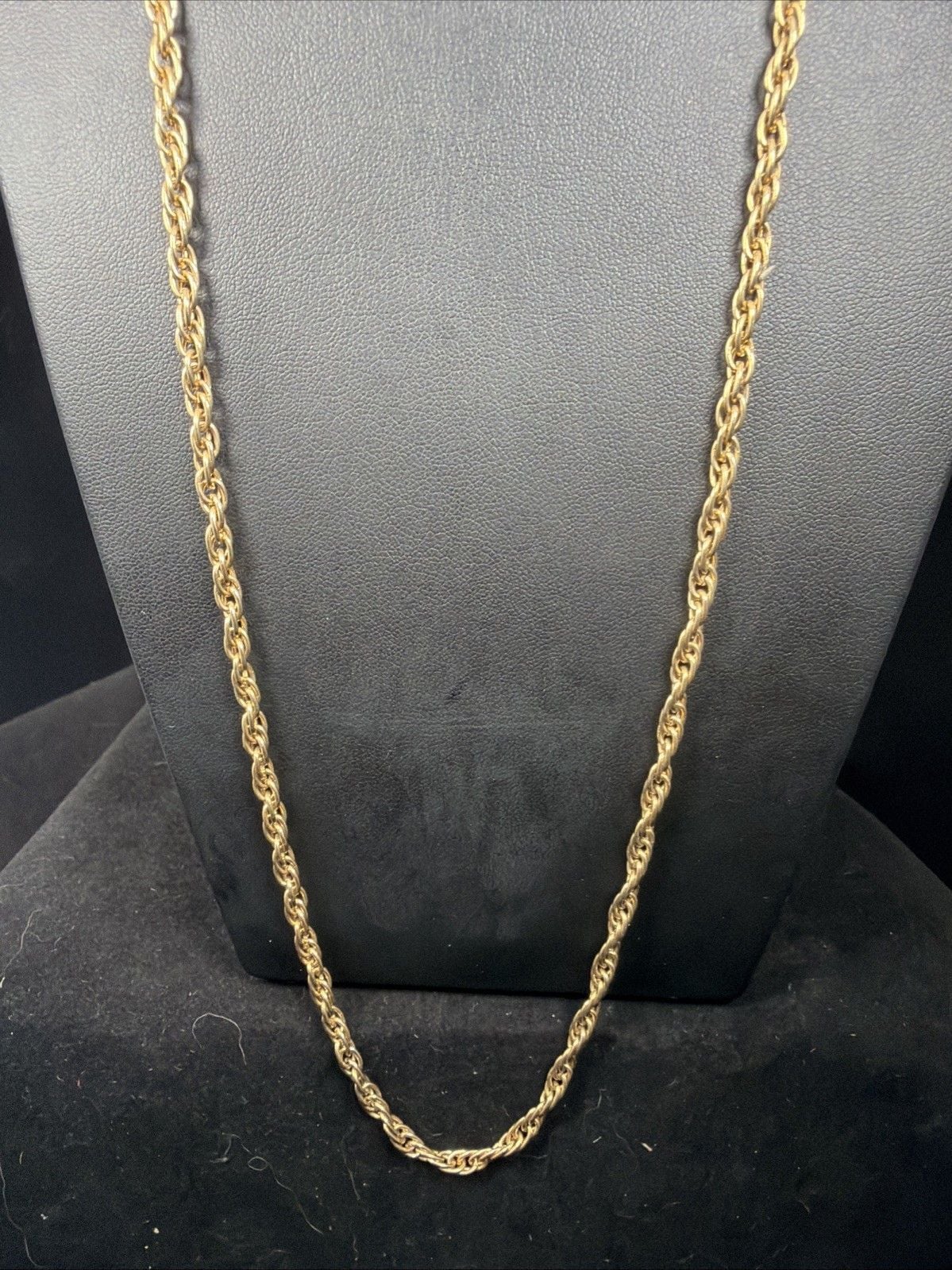 Vintage Multi Strand Gold Tone Layered 6-Chain Necklace Ornate Clasp Set 11