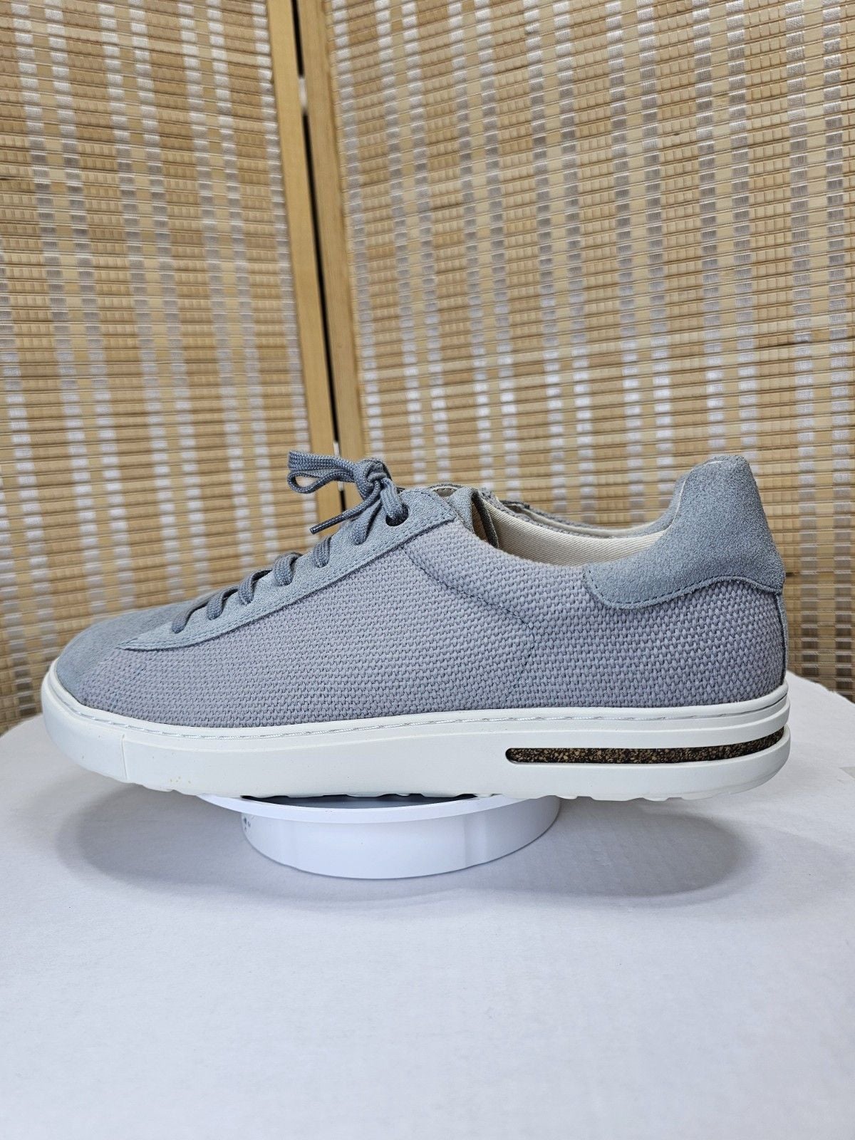 Birkenstock Bend Low Gray Knit Suede Sneakers Men's Size 12 EU 45 6