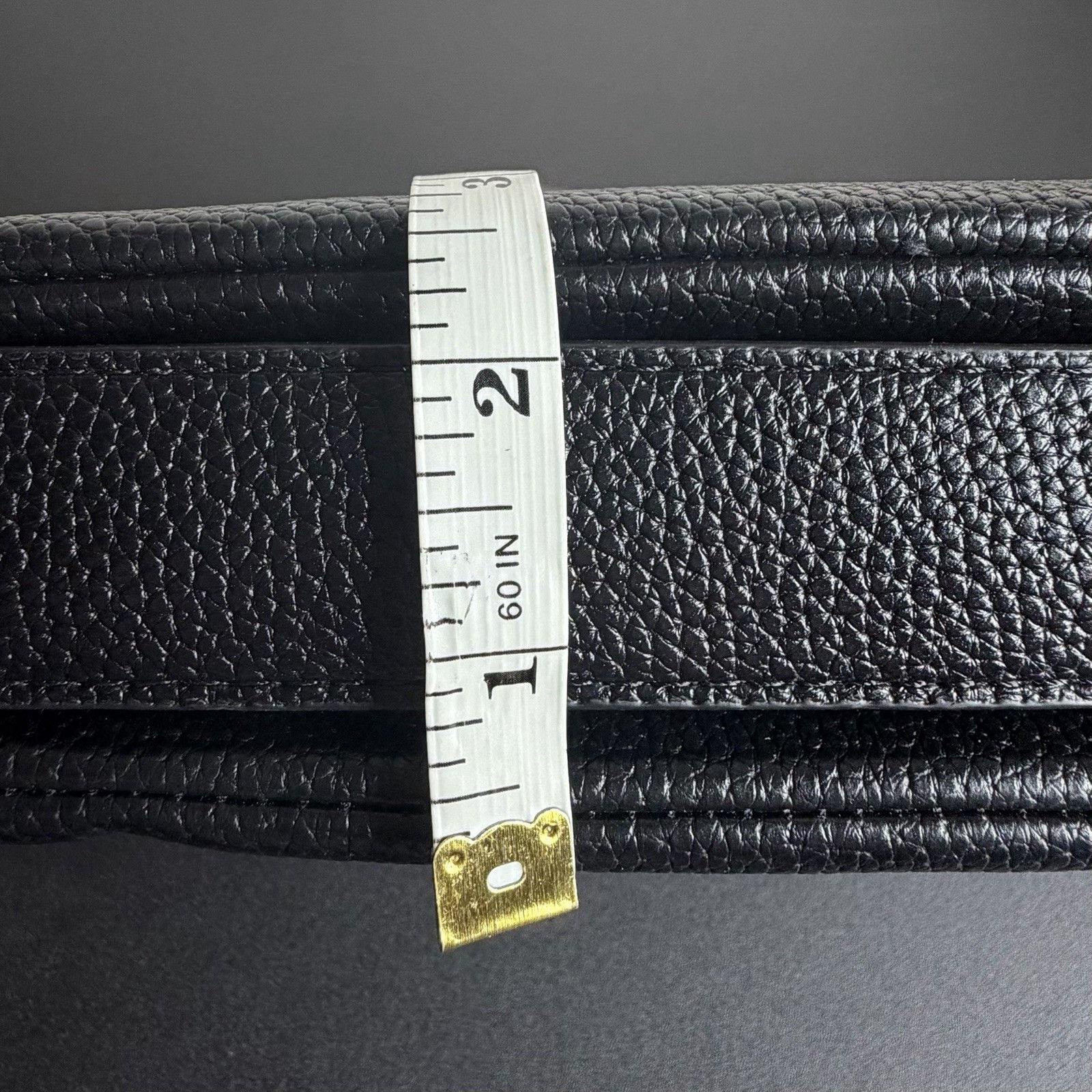 Calvin & Klein Black Pebbled Faux Leather Zip Crossbody Bag Detachable Strap 11