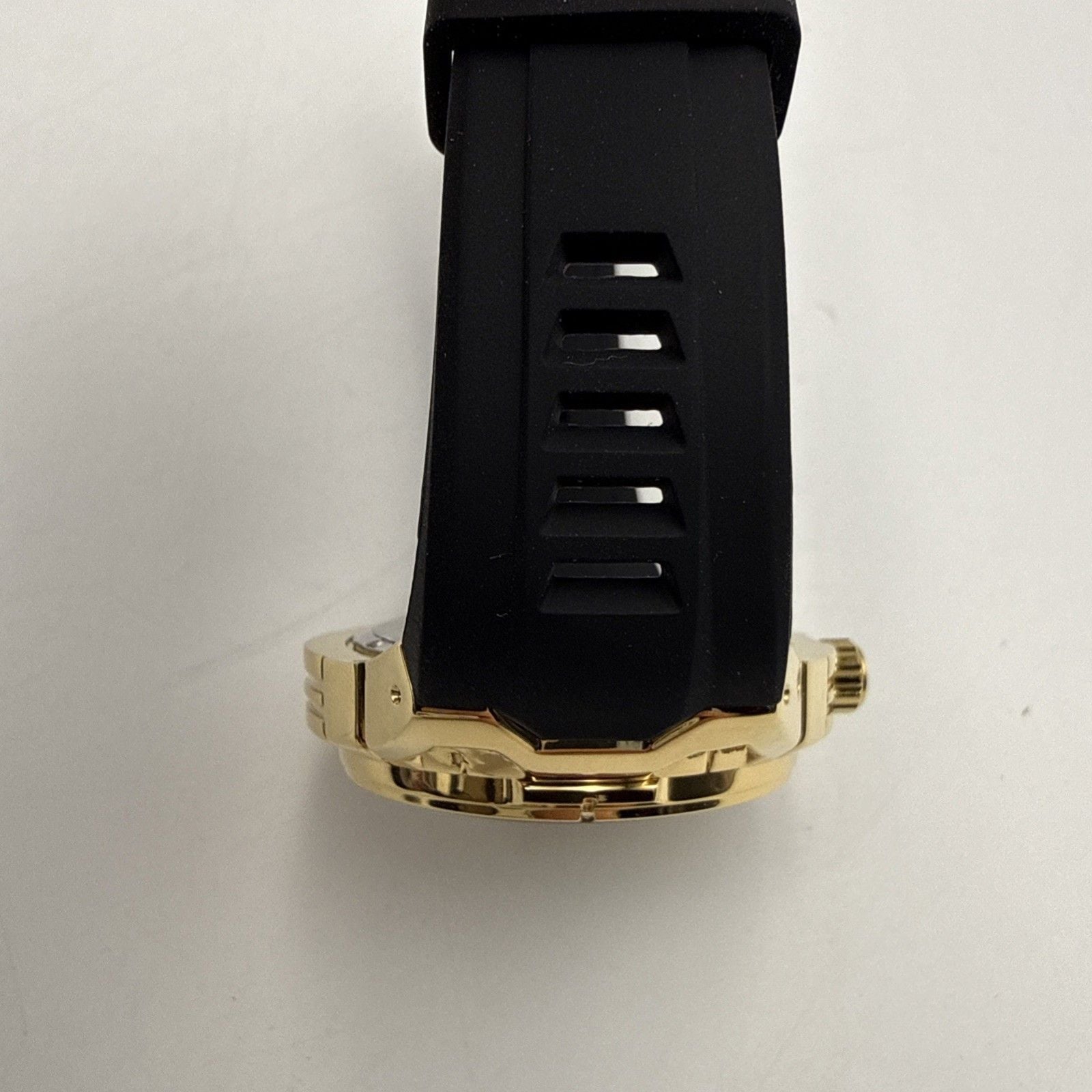Activa Drift X Men’s Gold Tone Skeleton Dial Watch Black Strap ACW9349-009 13
