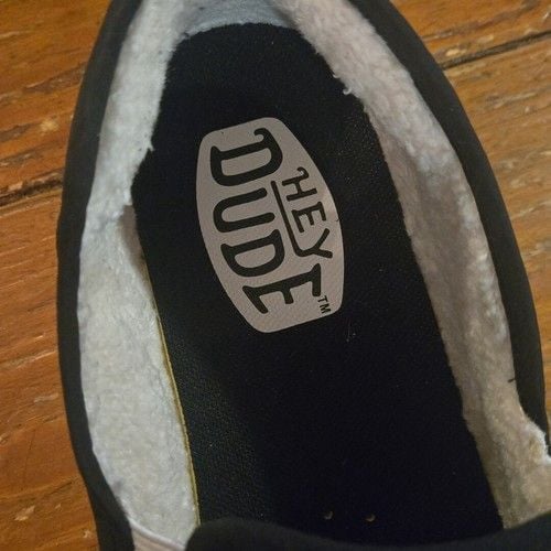 HEY DUDE - Men's Sunapee Warmth Slipper Shoes - Black - Size 11 3