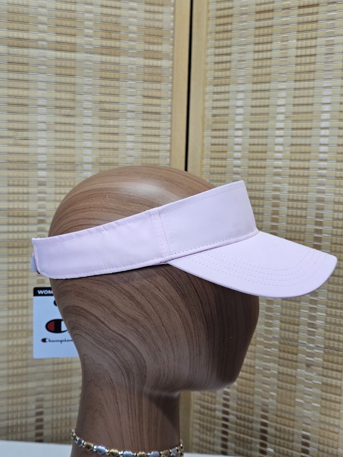 Champion Women's Pink Visor Hat Adjustable One Size Polyester 4