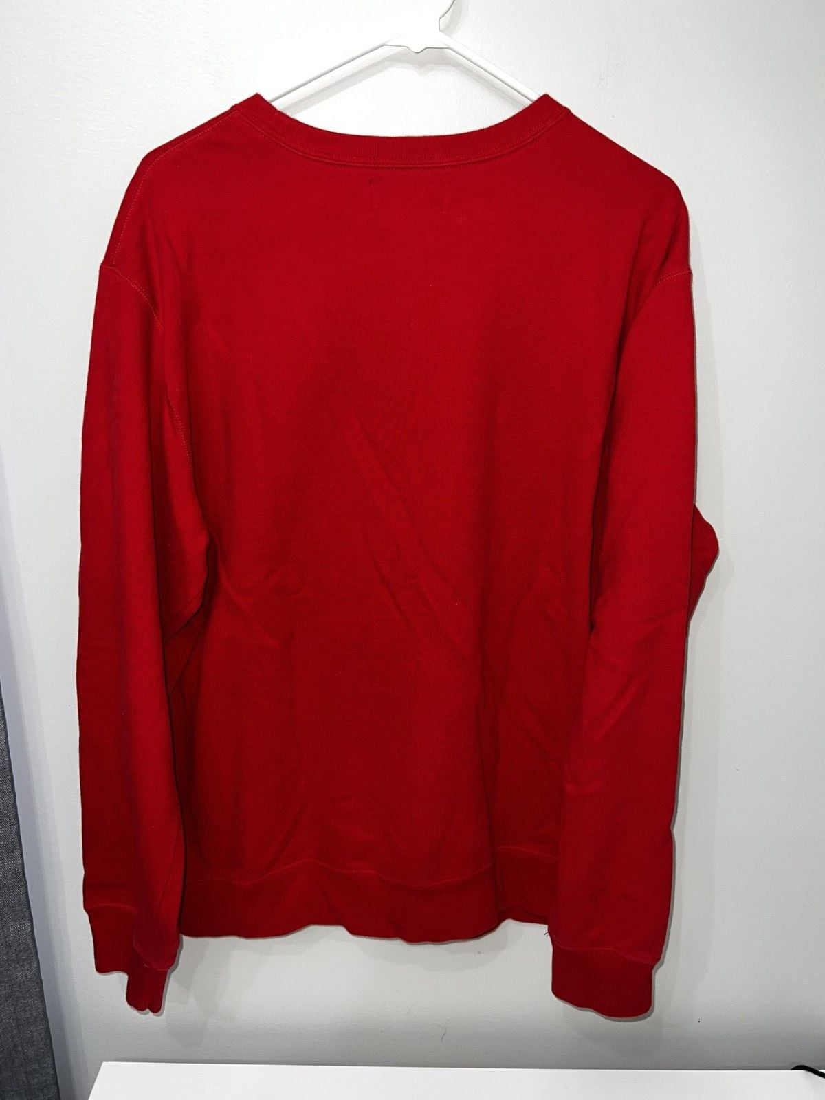 Polo Ralph Lauren Sweatshirt Crewneck Men's Size L Red Blue Pony Pullover 7
