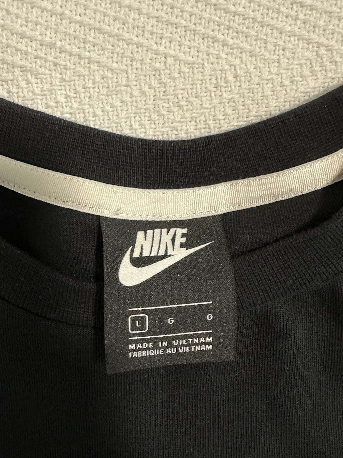 NIKE Tech Fleece Dress Womens Size L Black Sweatshirt Athleisure Lounge Casual 3