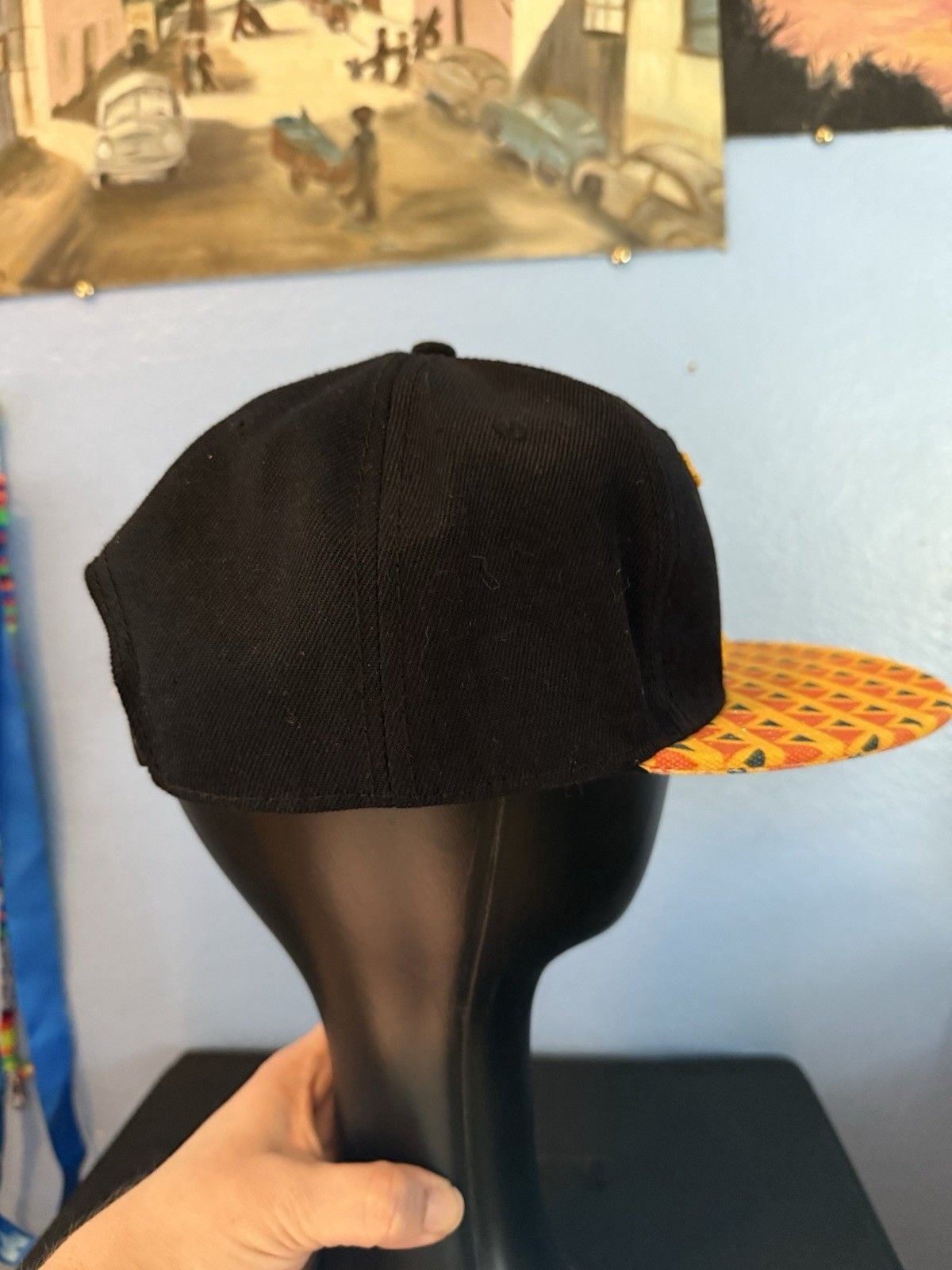 Marvel Black Panther Adult Hat Cap Black Yellow Wakanda Forever Tribal Snapback 5