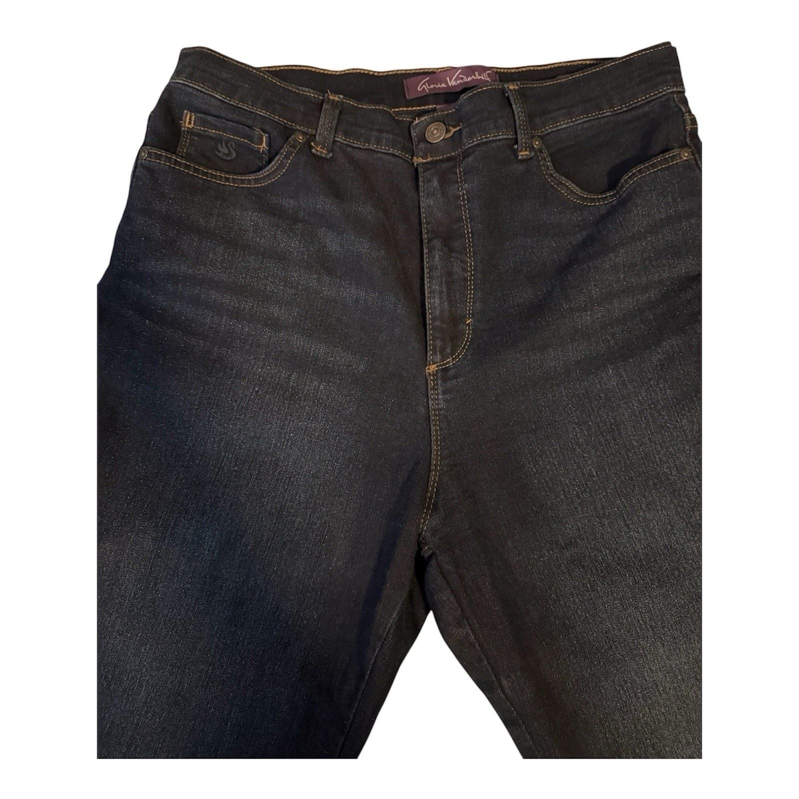Gloria Vanderbilt Amanda Bootcut Jeans Women’s Size 14 Dark Wash Stretch Denim 3