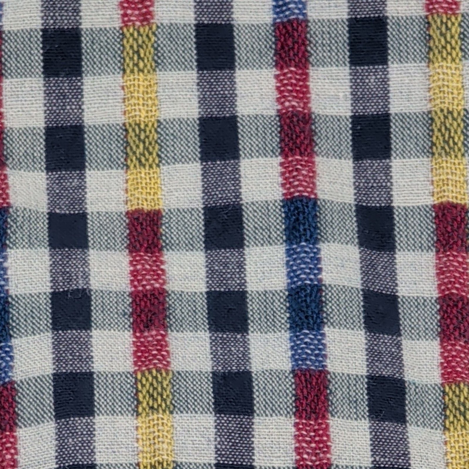 carbon2cobalt Men's 2XL Woven Cotton Long Sleeve Button-Up Multicolor Check 4