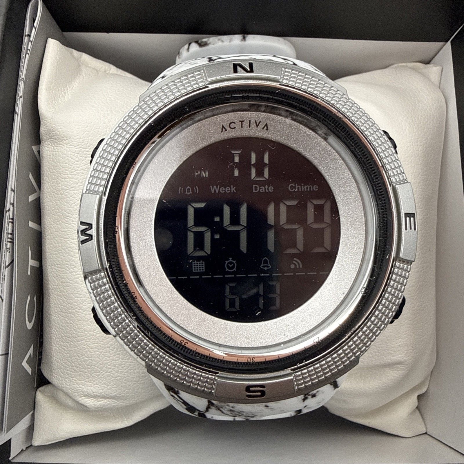 Activa Summit X Invicta ACW1915MC-004 Men’s 50mm White Camo Digital Watch 4
