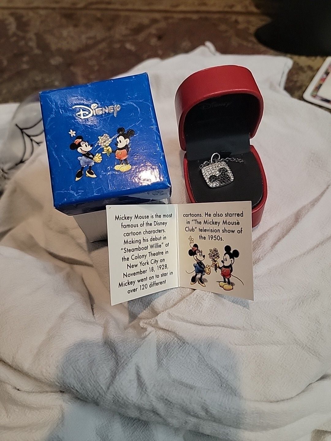 Disney's Mickey Diamond Necklace 12